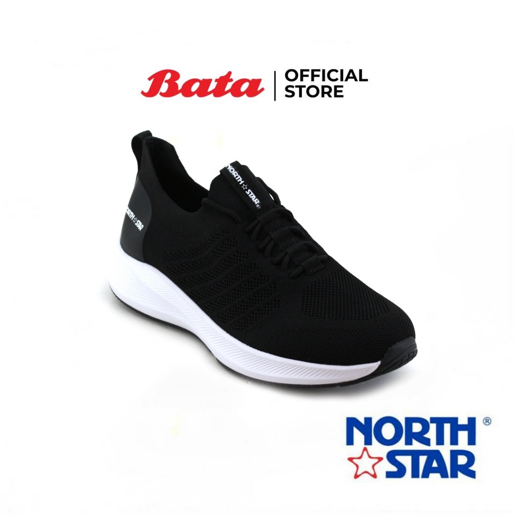 Bata บาจา ยี่ห้อ North Star รองเท้าผ้าใบออกกำลังกาย สนีคเกอร์แฟชั่น สวมใส่ง่าย ดีไซน์เท่ห์ สำหรับผู้ชาย รุ่น Andre สีดำ 8806007