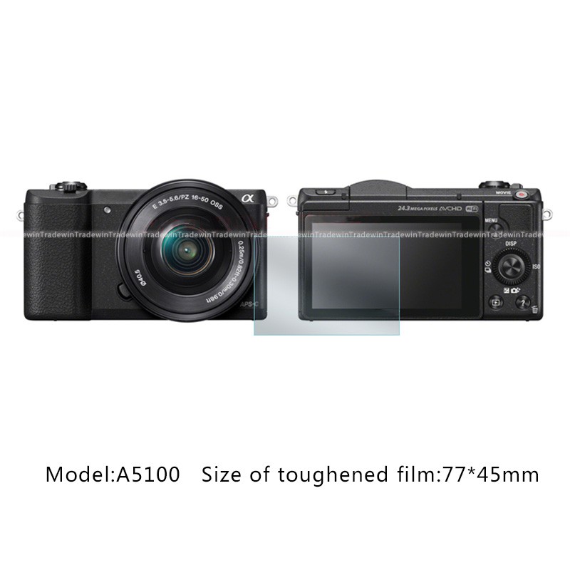 Sony A6600 กระจกนิรภัยป้องกันหน้าจอสําหรับ Sony A6600 A6500 A6400 A6300 A6100 A6000 A5100 A5000
