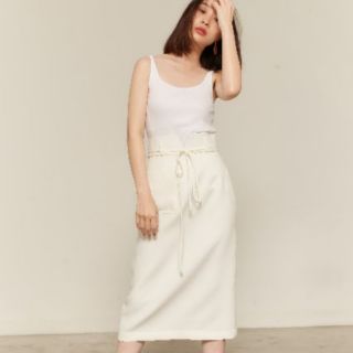 #NTSK008 KNOT SKIRT (มีสายผูกให้น้า)