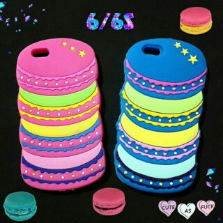 เคสซิลิโคนมาการองสำหรับไอโฟน6/6Sพร้อมส่งทุกสี