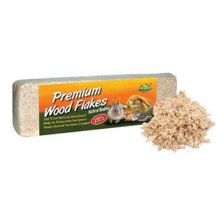 ขี้เลื่อยอัดแท่งPremium Wood Flakesแบบมีกลิ่น/ไม่มีกลิ่น ขนาด1กิโลกรัม