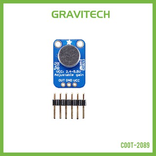 [Gravitechthai]Electret Microphone Amplifier Sensor with Adjustable Gain Moldule - MAX4466