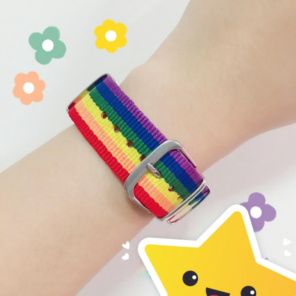 กำไลข้อมือ สไตล์เกาหลี สีรุ้ง
