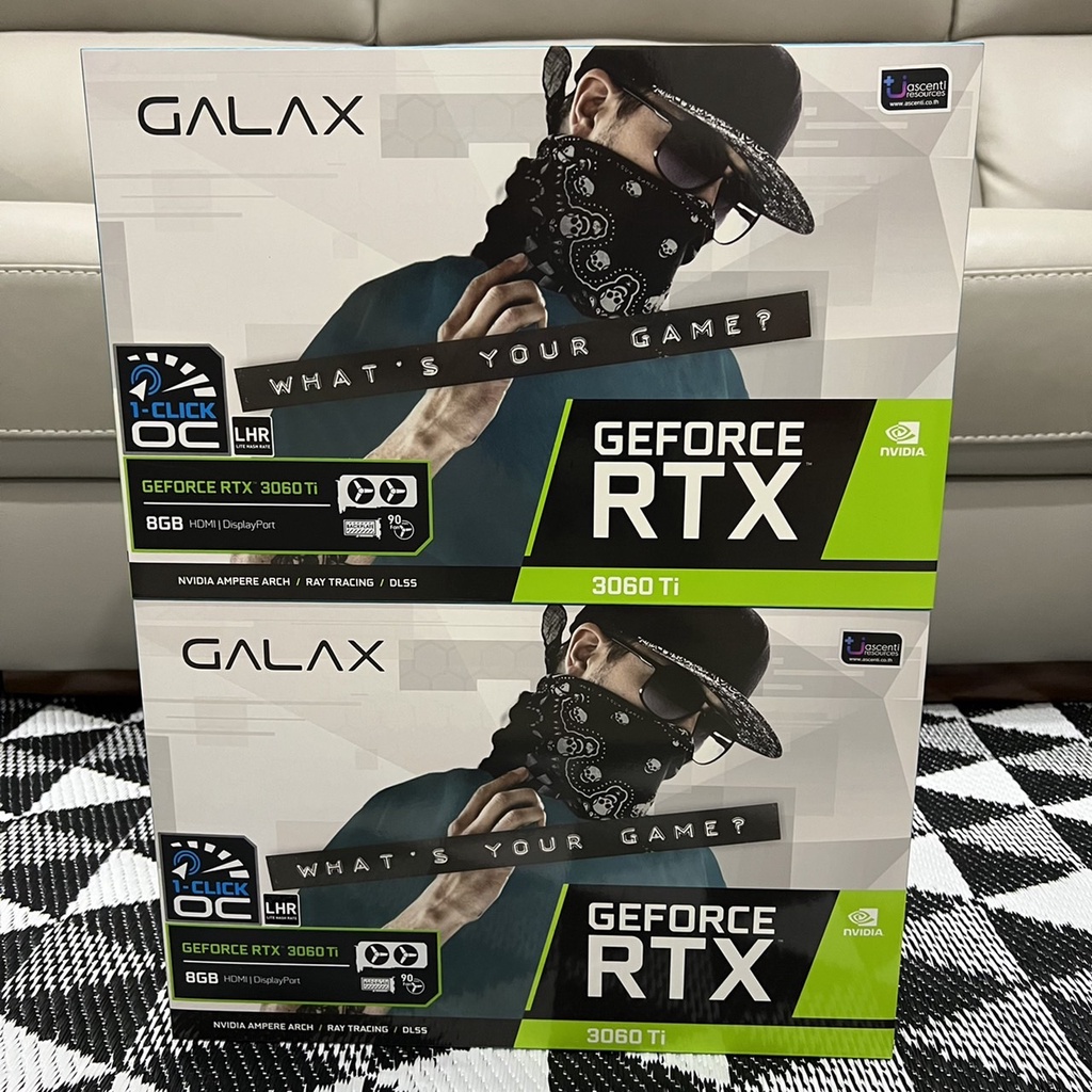 3060ti LHR Galax 1 Click-OC มือ 1 ประกันไทย ของใหม่ พร้อมส่ง