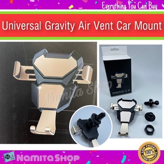 Universal Gravity Air Vent Car Mount อุปกรณ์ยึดมือถือในรถ ที่จับมือถือในรถ จับมือถือ 2 in 1