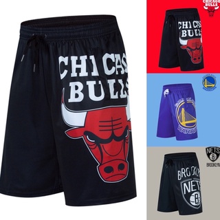 กางเกงบาส  Team NBA Chicago Bulls Warriors nets basketball shorts