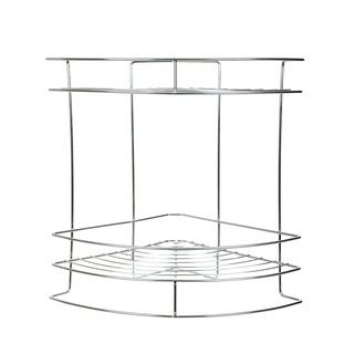 ชั้นวาง ชั้นแขวนเข้ามุม 2 ชั้น ZIM P105A สเตนเลสBATH RACK 2TIBER ZIM P105A STAINLESS