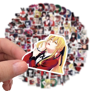 สติกเกอร์ Kakegurui Yumeko Jabami 100 ชิ้น สําหรับตกแต่งสเก็ตบอร์ด / แล็ปท็อป