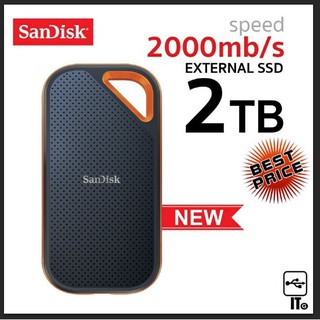 2 TB Ext SSD Sandisk Extreme Pro (SDSSDE81-2T00-G25) ฮาร์ดดิสก์แบบพกพา ประกัน 5Y