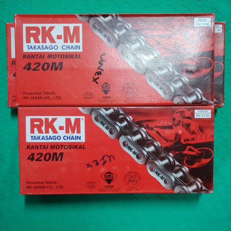 Rantai RKM RK-M 420 420M 98L 100L 104L 120L 98 100 104 120 คุณภาพสูง 125z wave ex5 kiriss