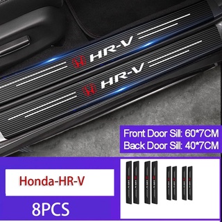 สติกเกอร์คาร์บอนไฟเบอร์ ป้องกันรอยขีดข่วน สําหรับติดด้านข้างรถยนต์ Honda HR-V HRV