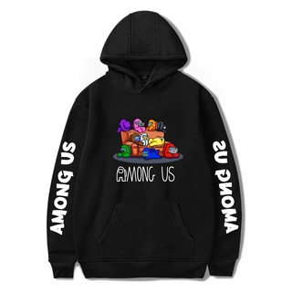 เสื้อกันหนาว มีฮู้ด ผ้าฝ้าย ลาย Game Among Us สําหรับผู้ชาย 2020