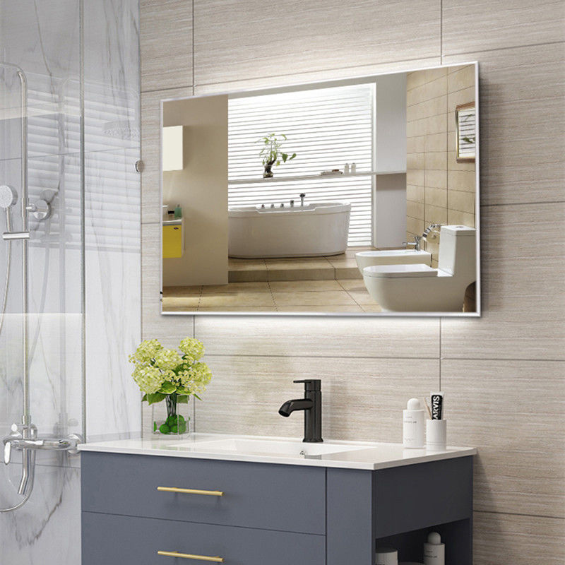 Aluminum Alloy Frame Bathroom Mirror Makeup Mirror Bathroom Self
