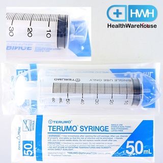 Terumo Syringe 50 mL หัวข้าง เทอรูโม ไซริงค์ให้อาหารพลาสติค หัวทั่วไป (ซื้อยกกล่องเฉลี่ยจะถูกกว่าซื้อเป็นชิ้น)