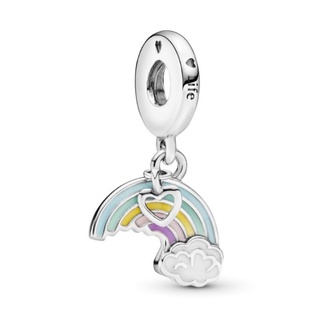 (พร้อมส่ง)*New*Pandora Rainbow &amp; Cloud Dangle Charm