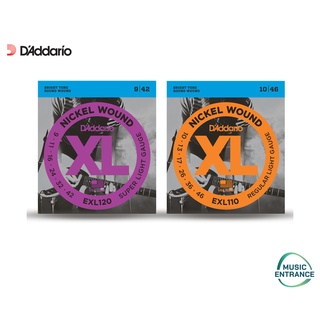 DAddario สายกีต้าร์ไฟฟ้า EXL110 EXL120 สายกีตาร์ ไฟฟ้า ของแท้ 100% Electric String Nickel Wound