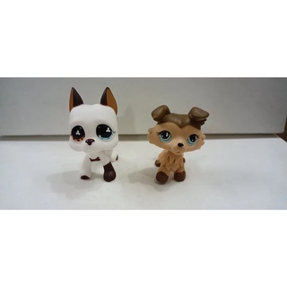 Littlest Shop ของเล่นสัตว์เลี้ยง สุนัข และแมว 2 ชิ้น ต่อล็อต #016 LPS ฟิกเกอร์แอคชั่น ของเล่นสําหรับเด็ก