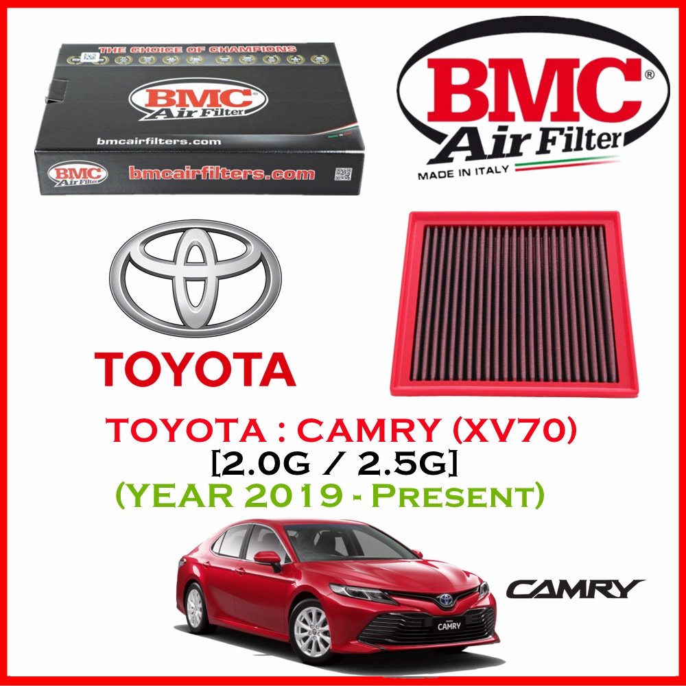 BMC Airfilters® (ITALY)🇮🇹 Performance Air Filters กรองอากาศแต่ง สำหรับ Toyota : NEW Camry (XV70) 2.0G/2.5G (2019-now)
