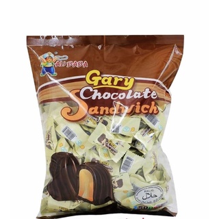 Gary Chocolate Sandwich ช๊อกโกแลตแซนวิชแกรี่สอดไส้วานิลา  1 ห่อมี 150  เม็ด