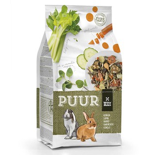 PUUR Rabbit (2kg) อาหารกระต่าย สูตรผักคึ่นช่าย แครอท ช่วยสุขภาพฟัน และระบบย่อย