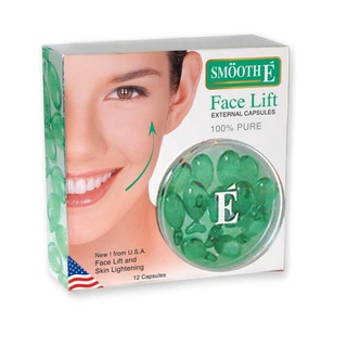 Smooth E Face Lift EXTERNAL สมูทอี แคปซูล ( ขนาด/ 12 Capsule ) Smooth E Face Lift EXTERNAL CAPSULES