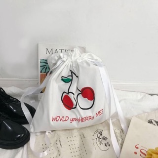 cherry tote bag