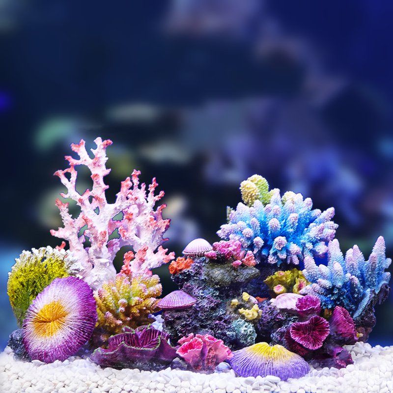 Resin Artificial Coral Aquarium Decoration Fish Tank Coral Reef