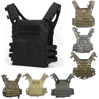 Jpc เสื้อกั๊กยุทธวิธี ล่าสัตว์ 600D ทหาร Molle Plate Carrier นิตยสาร Airsoft เพนท์บอล CS ป้องกันกลางแจ้ง น้ําหนักเบา