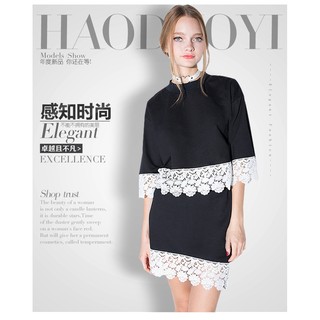 พร้อมส่งทั้งชุด Haoduoyi2016 sweet lace stitching