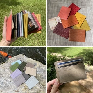 (หนังวัวแท้) Slim Wallet ซองใส่นามบัตร กระเป๋าใส่นามบัตร 7ช่อง Card Holder S5-54