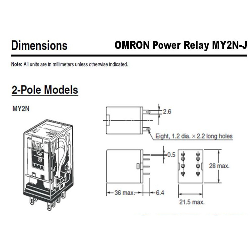 8 Pin Omron My2n Relay Wiring Diagram - Diagram Media