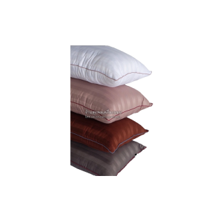 หมอนหนุน Pillow Soft , Cotton satin ผ้าริ้วซาติน กุ๋นขอบ ขนาดใหญ่พิเศษ 