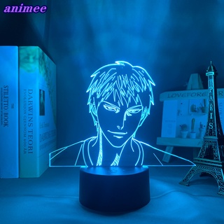 โคมไฟกลางคืน Led รูปอนิเมะ Kuroko No Basuke Daiki Aomine 3d สําหรับตกแต่งห้อง ของขวัญวันเกิด