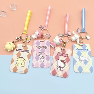 พวงกุญแจ จี้ฟิกเกอร์การ์ตูนอนิเมะ Kuromi Melody Purin Cinnamoroll น่ารัก ของเล่นสําหรับเด็กผู้หญิง