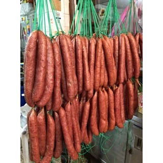 กุนเชียงหมู โชคดี (Chinese sausage) 1 กิโลกรัม ของแห้ง ของทานเล่น เยาวราช (ร้านหมูหยองโชคดี วงเวียน22)