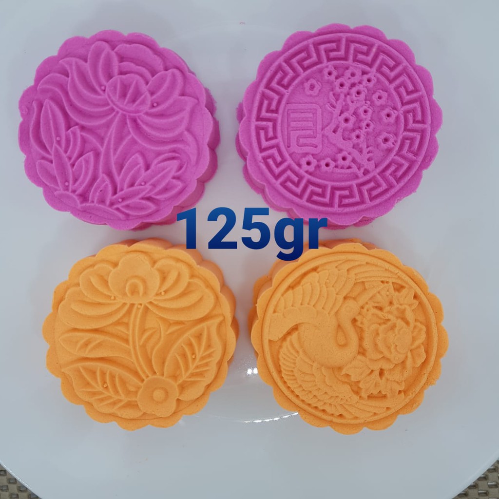 แม่พิมพ์ขนมไหว้พระจันทร์ (125gr) แม่พิมพ์กดขนมไหว้พระจันทร์ (4pc) PREMIUM-FLOWER STORK