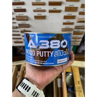 สีโป๊วไม้ (Wood Putty) A380 W112 สีขาว / W111 สีธรรมชาติ ขนาด กระป๋อง 1 กิโลกรัม W-112 W-111