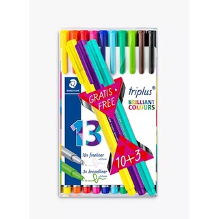 Staedtler triplus fineliner 10สี 0.3 มม. แถม broadliner 0.8 มม. 334