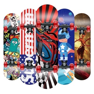 Skateboard สเก็ตบอร์ด 80cm สเก็ตบอร์ดเด็กและกีฬากลางแจ้ง