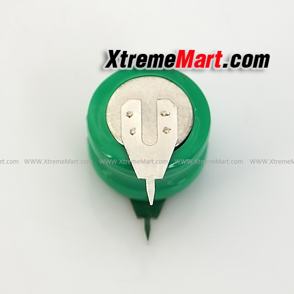 ถ่านกระดุมมีขา 2.4V 80mAh NI-MH Ni MH Battery V80H ชาร์จได้ มีขา Rechargeable Button Cell Battery for Clock memory