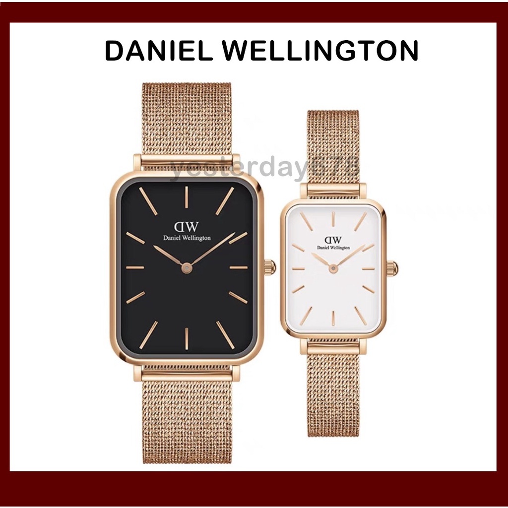 DW- Quadro 20x26mm / 29×36.5mm นาฬิกาข้อมือชาย-หญิง สไตล์หรูหรา มีสองขนาด
