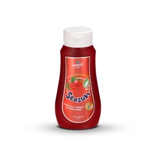 ไซรัปหญ้าหวาน สูตร KETO กลิ่นสตรอว์เบอร์รี่ ตราสีสรร ขนาด 320 ml.
