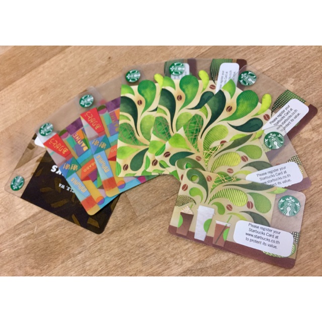 บัตรกำนัล สตาร์บัคส์ Starbucks Card 100 บาท จำนวน 8 ใบ