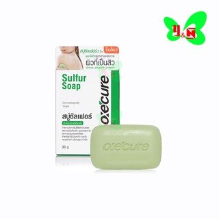 สบู่ซัลเฟอร์ Oxe Cure Sulfur Soap สบู่ซัลเฟอร์ สำหรับผิวที่เป็นสิว ขนาด 30g