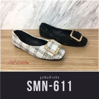 SMN-611 รองเท้าคัชชูส้นเตี้ยหัวตัด