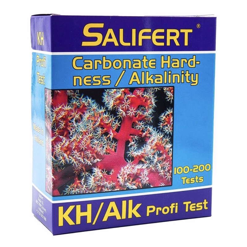 Salifert Carbonate Hardness (Kh/Alk) Test Kit - ชุดวัดค่าความกระด้างของน้ำ Kh/Alk ใช้ได้ทั้งตู้ปลาน้