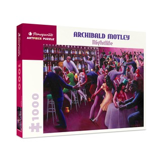 [จัดส่งฟรี] จิ๊กซอว์  Pomegranate ภาพ  Nightlife จิตรกร Archibald Motley จำนวน 1,000 ชิ้น