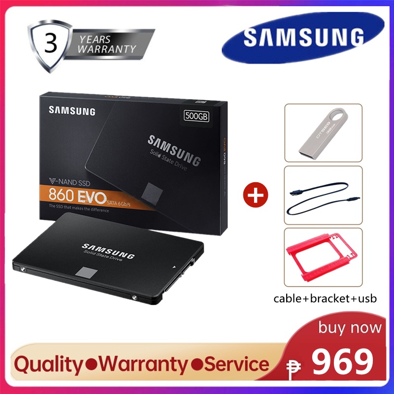 Samsung SSD 860 Evo 120G/250G/500G/1TB solid state drive 2.5 inch SATA3 for laptop and desktop Games