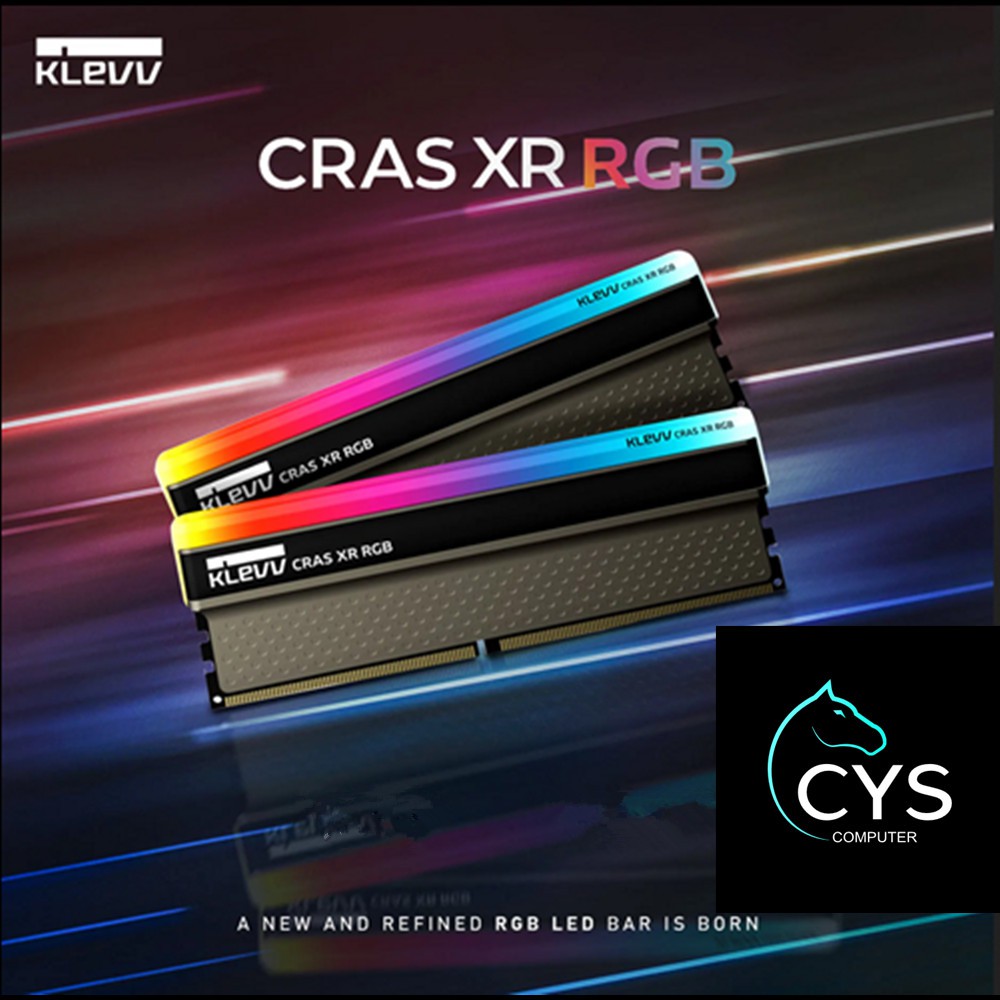 KLEVV CRAS XR RGB 16GB / 32GB DDR4 3600MHZ KIT GAMING PERFORMANCE RAM