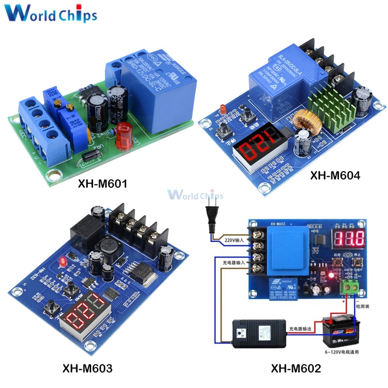 Xh-m601 Xh-m602 Xh-m603 Xh-m604 โมดูลบอร์ดสวิตช์ควบคุม จอแสดงผลดิจิทัล LED 12V 24V 6-60V